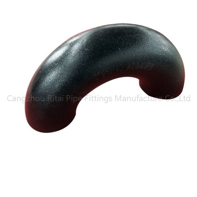 180度のスケジュール40の黒い鋼管の付属品は継ぎ目が無い炭素鋼1 1/2を肘で突く