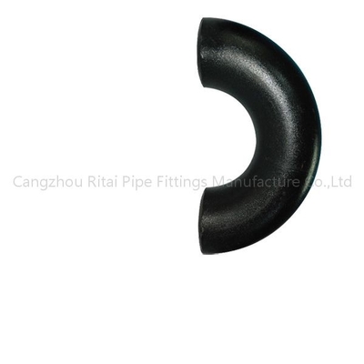 180度のスケジュール40の黒い鋼管の付属品は継ぎ目が無い炭素鋼1 1/2を肘で突く